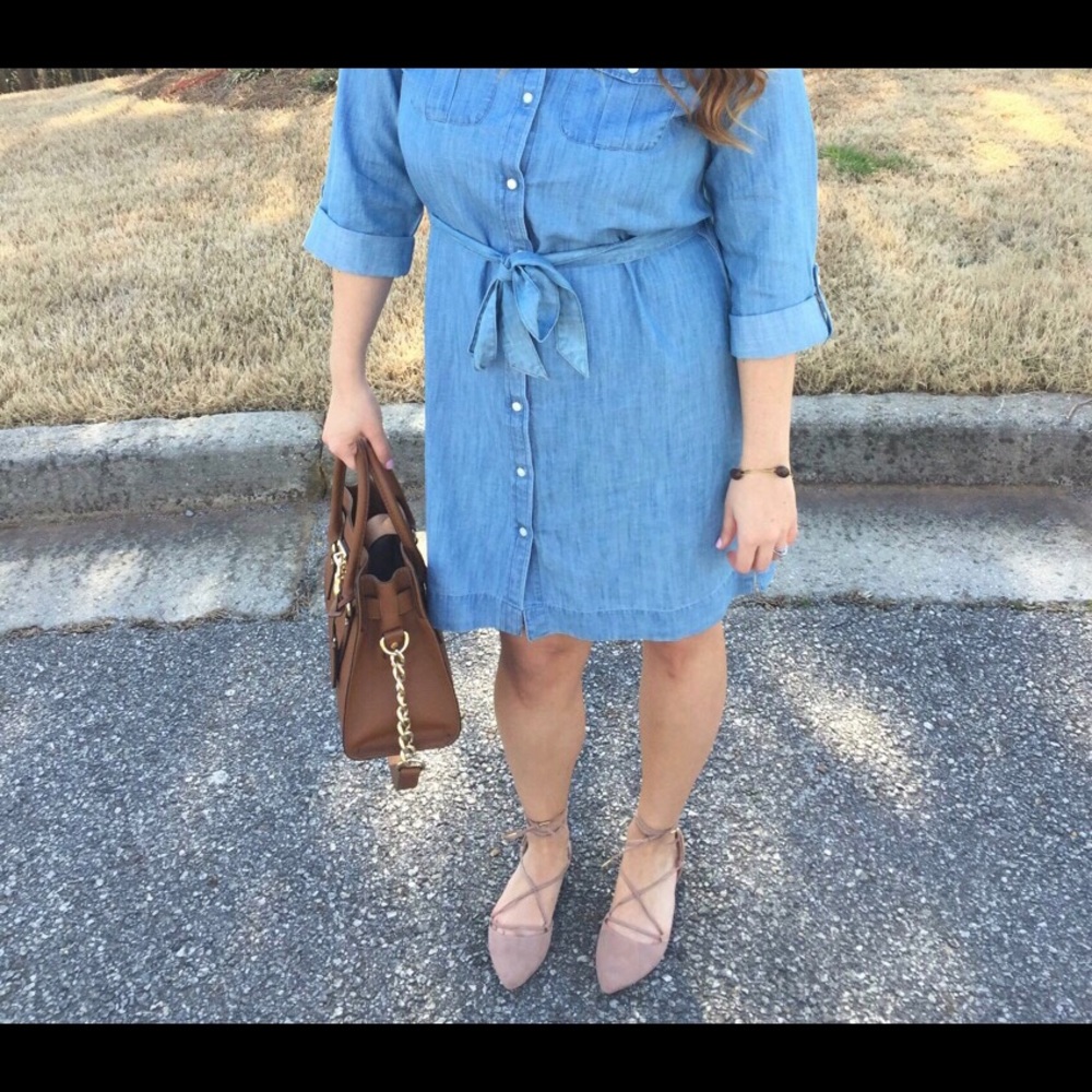 Lace up flats